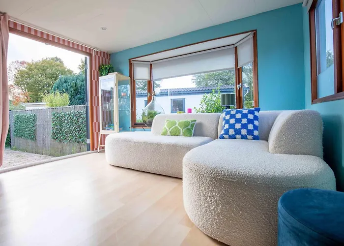 Semesterbostad Kleurrijk Boshuisje Sole Op De Veluwe