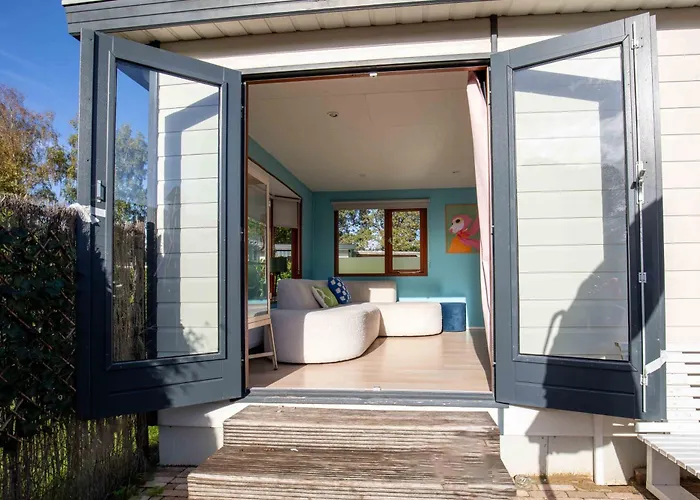 Kleurrijk Boshuisje Sole Op De Veluwe Semesterbostad