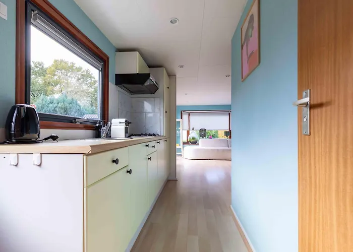 Semesterbostad Kleurrijk Boshuisje Sole Op De Veluwe Putten