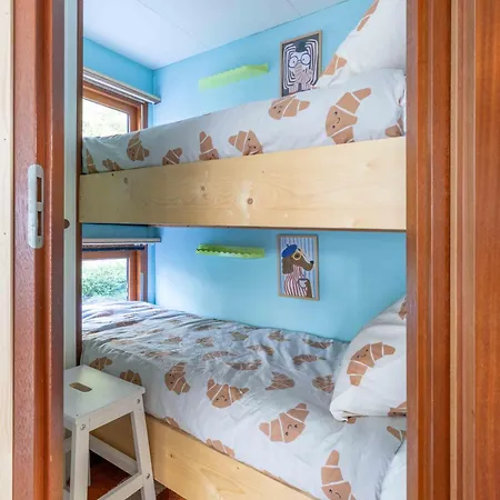 Kleurrijk Boshuisje Sole Op De Veluwe